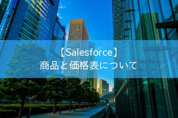 Salesforceの商品と価格表について説明しています。 | セーブ