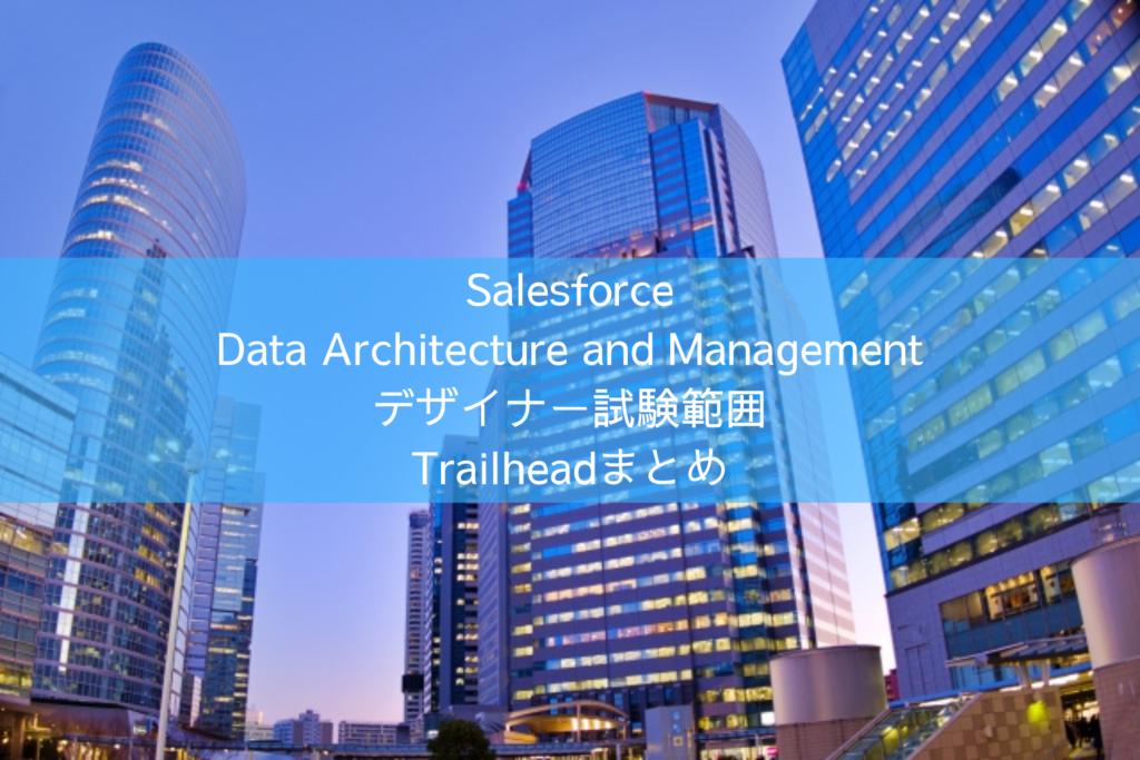Salesforce Data Architecture and Management デザイナー試験範囲 Trailheadまとめ