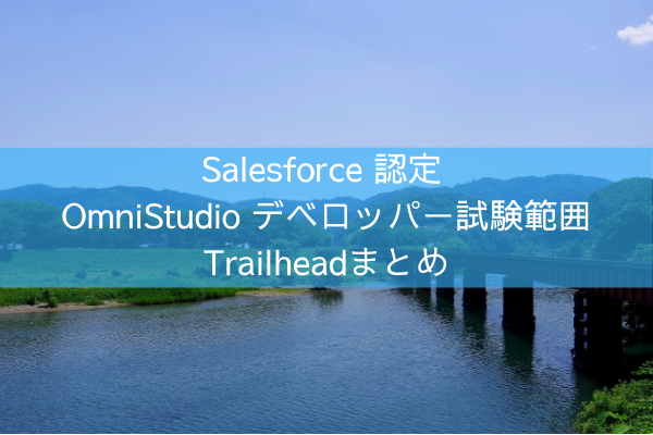 Salesforce 認定 OmniStudio デベロッパー試験範囲 Trailheadまとめ